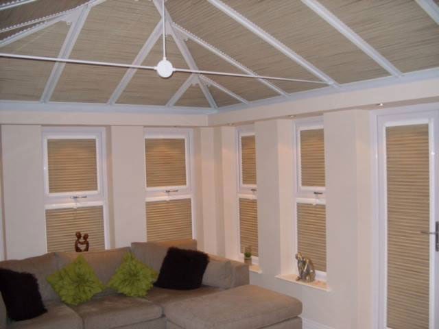 perfect fit pleated conservatory blinds